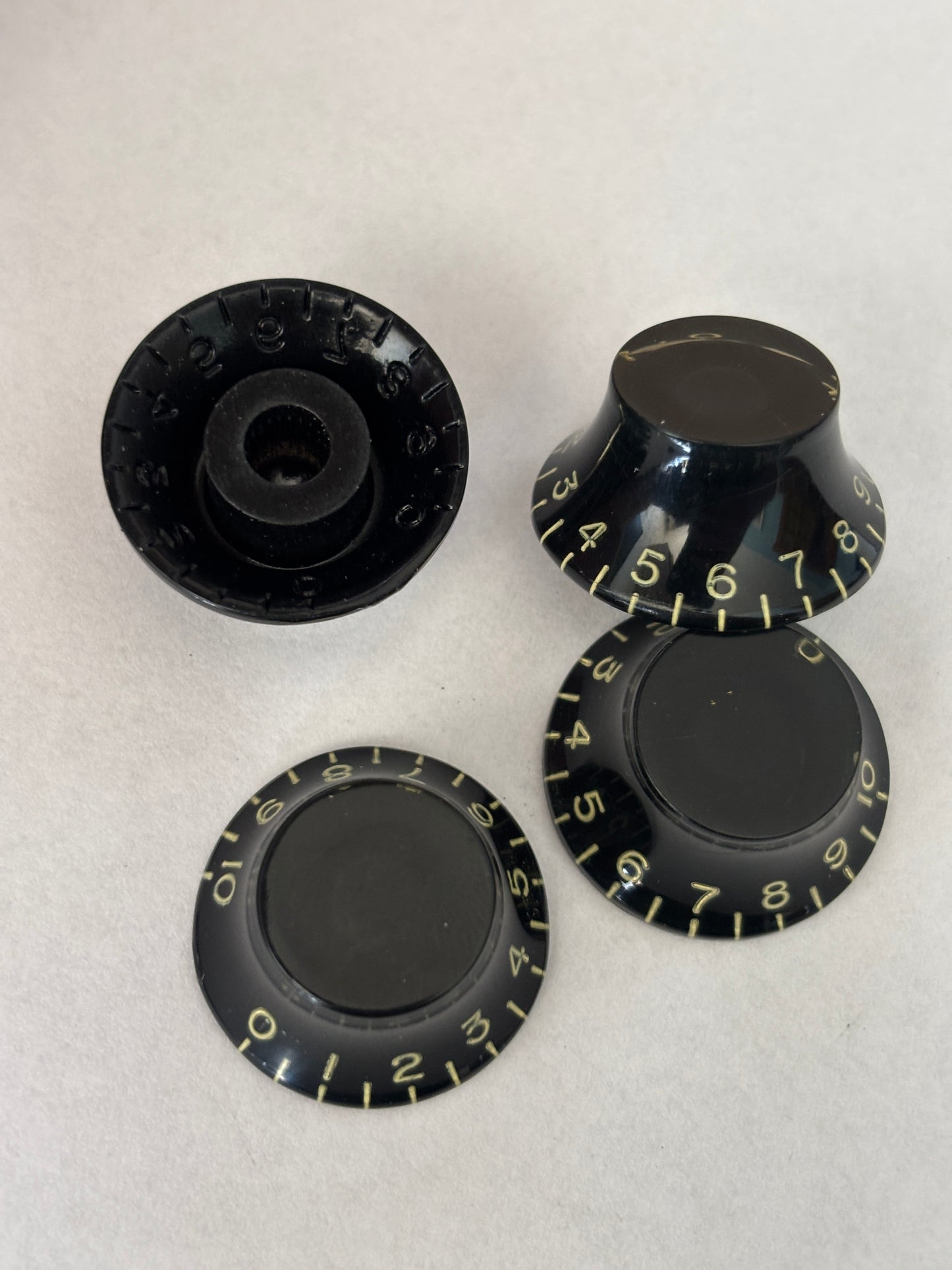 Black Top Hat knobs, set of 4, US Size, new