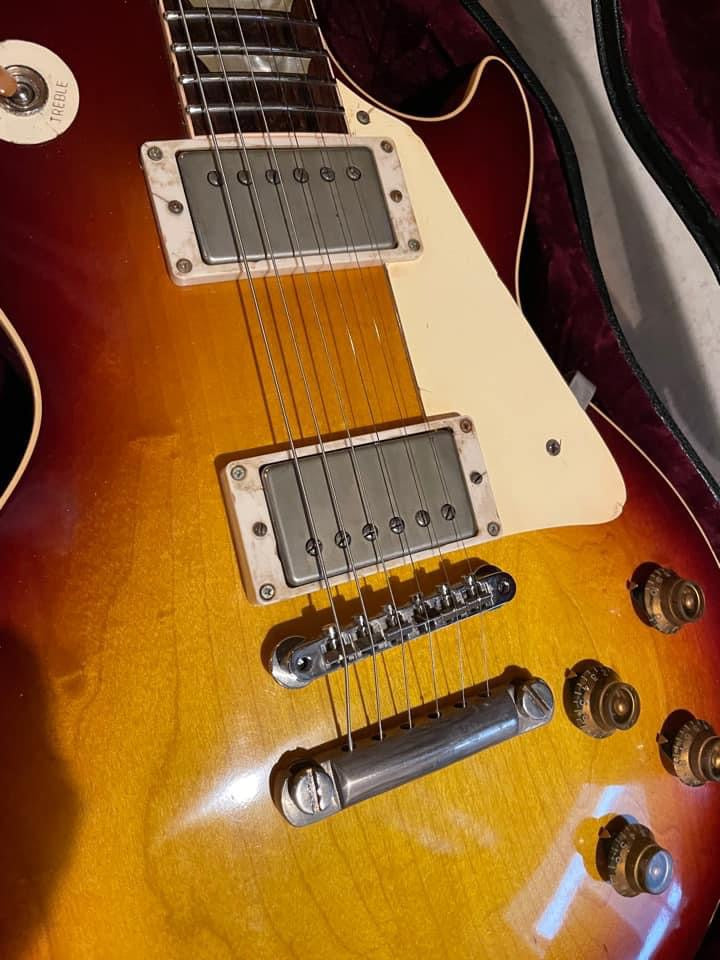 Gibson aged set, Pickguard, Pickup rings, switch plate, Top Hat knobs and jack plate, Les Paul, relic, 59 Parts