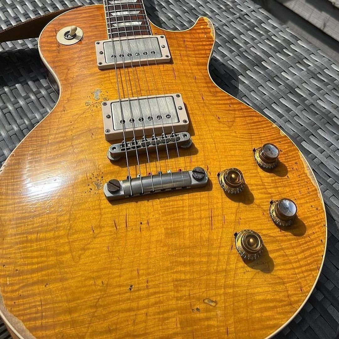 Set of 4 Hand Aged Gibson Les Paul Mismatched knobs, relic, aged, Gary Moore 1959 Historic Les Paul, 59 Parts