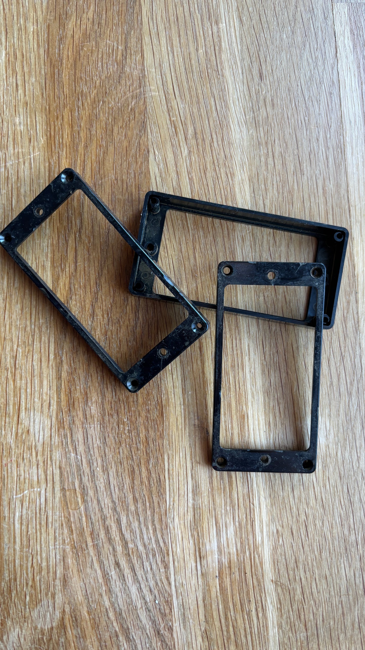 Aged Les Paul 3 Pickup Rings set CAB BLACK Gibson Historic M69 rings, 59 Parts