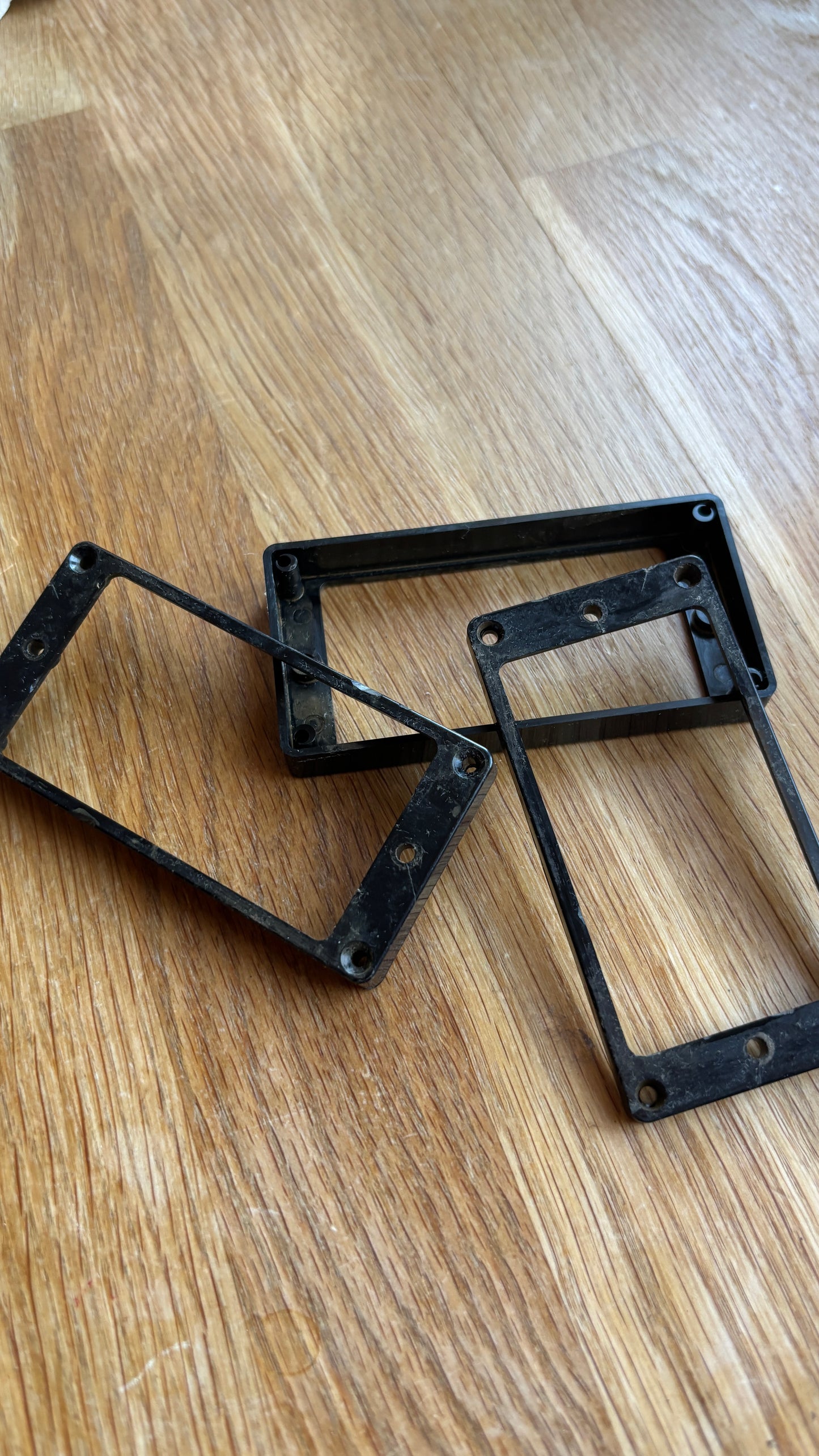 Aged Les Paul 3 Pickup Rings set CAB BLACK Gibson Historic M69 rings, 59 Parts
