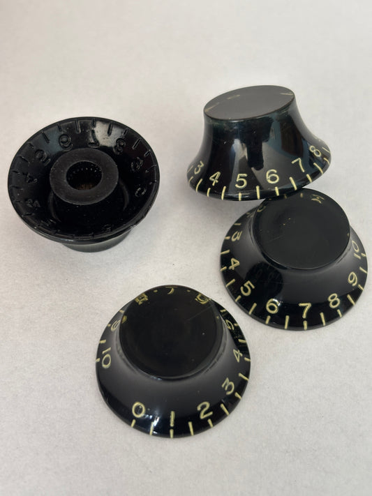 Black Top Hat knobs, set of 4, US Size, new