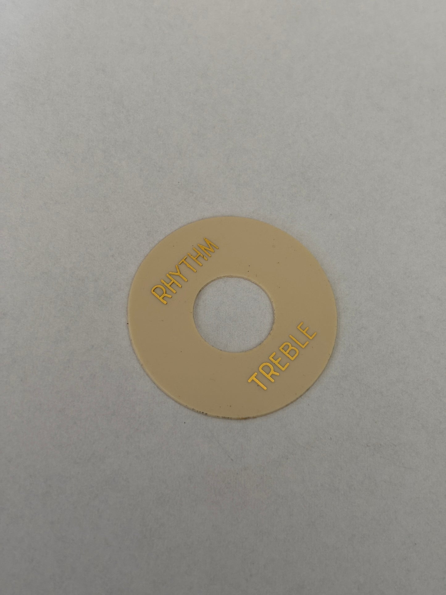 1959 style Toggle Switch Plate, cream, new