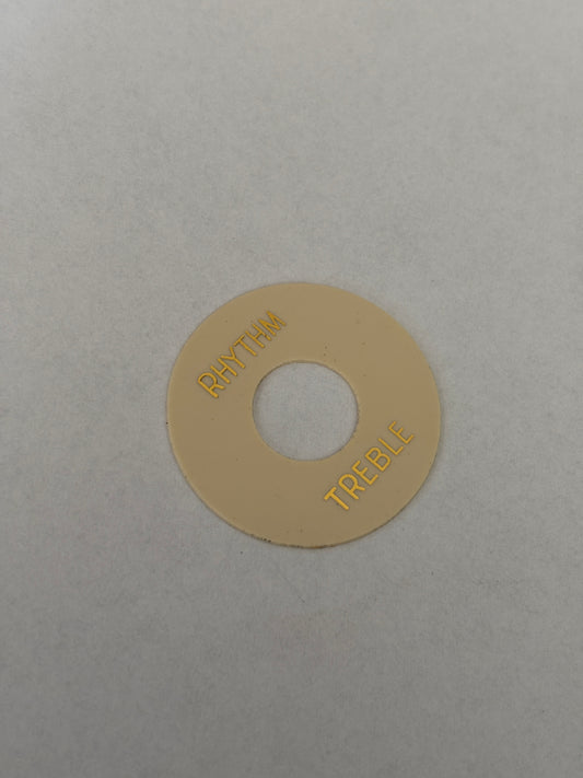 1959 style Toggle Switch Plate, cream, new