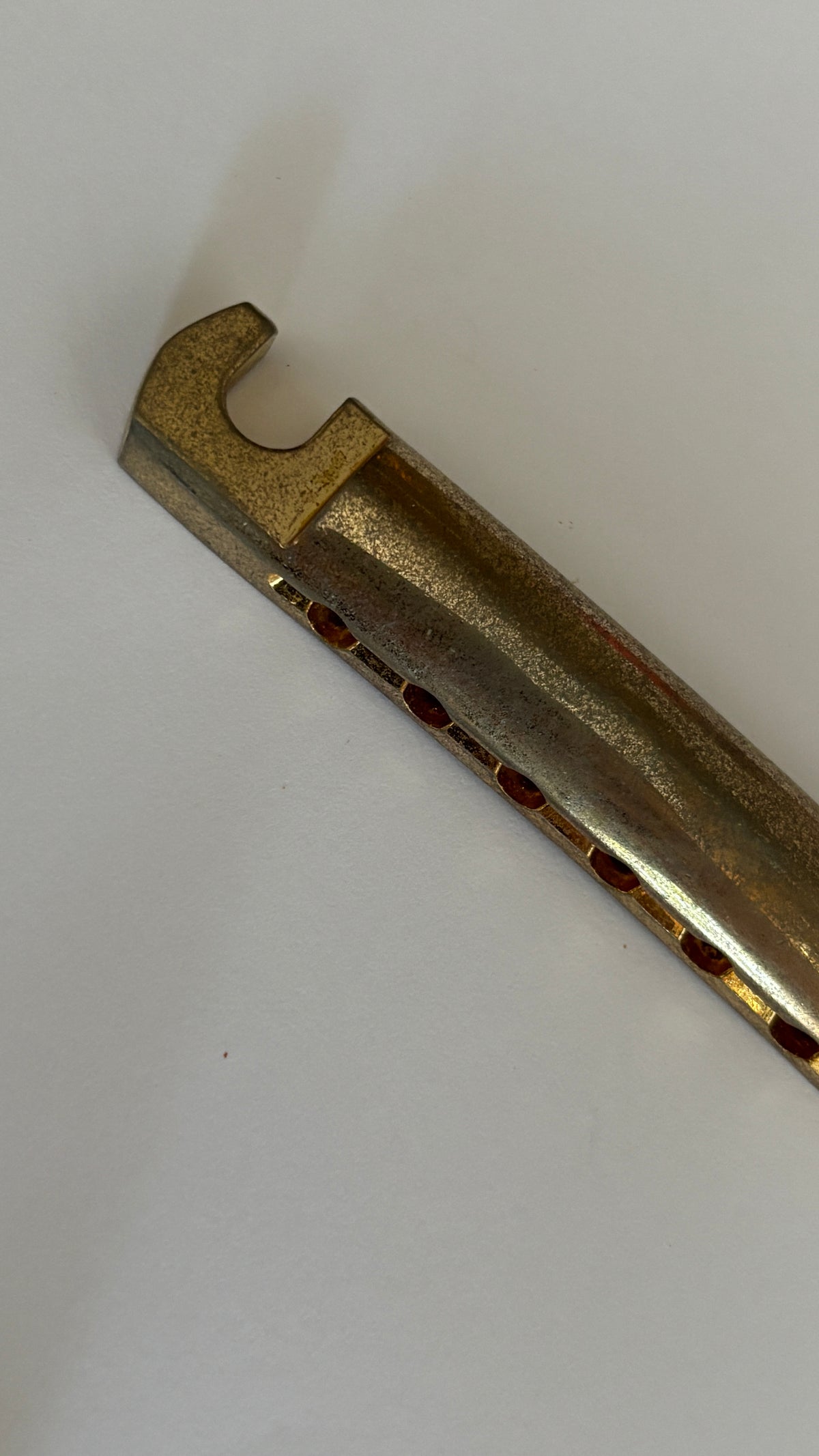 Aged Gold lightweight tailpiece w/posts, Gibson Historic stoptail, relic