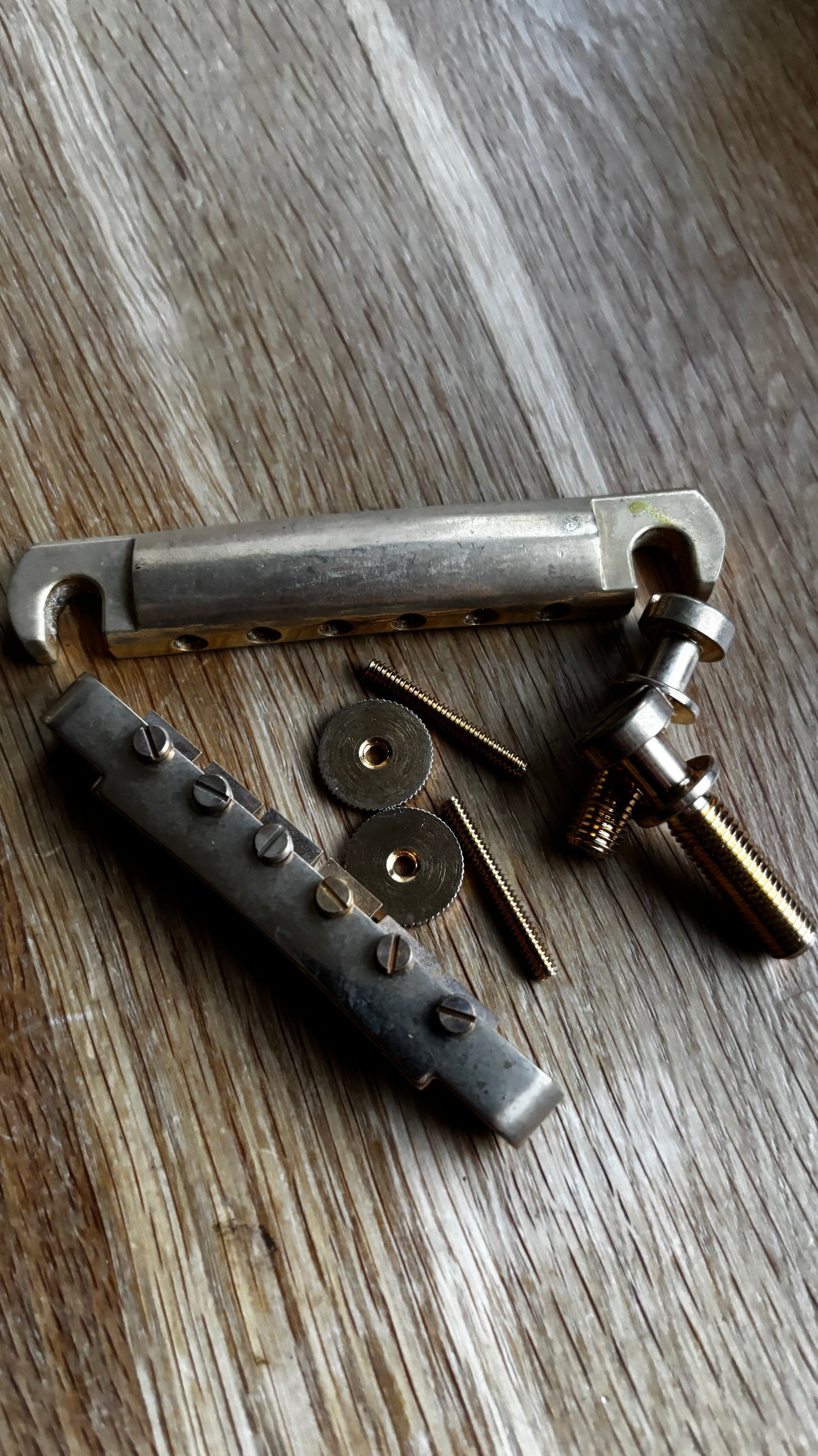 Aged Gibson GOLD Historic No-wire ABR-1 and stoptail set
