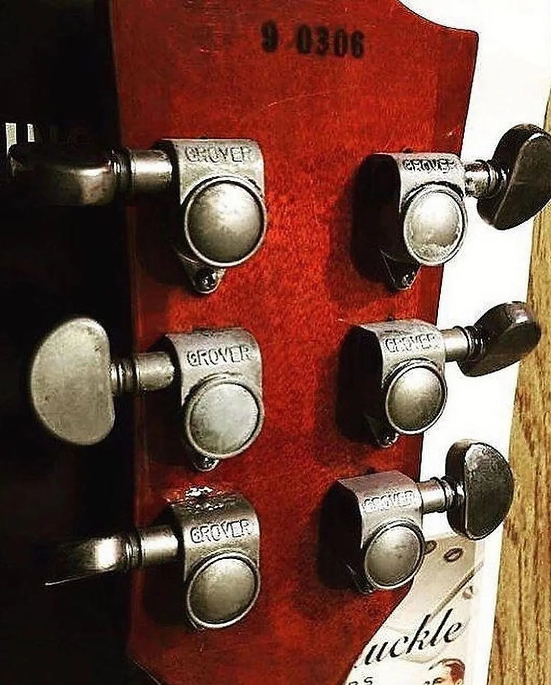 Set of 6 Grover Rotomatic Aged Nickeltuners w/screws Gibson, Les Paul, hand aged, relic, 59 Parts