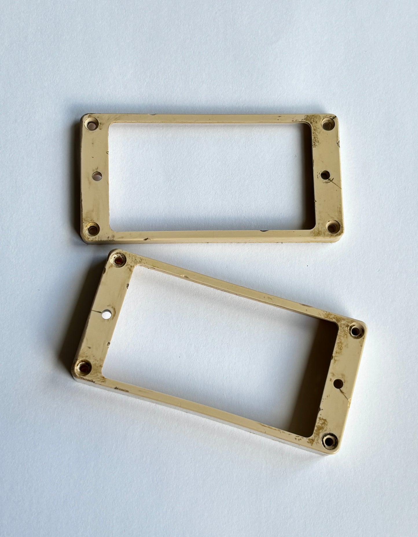 Hand aged tall Les Paul Pickup Rings CAB w/screws light CREAM Gibson Historic M69 rings