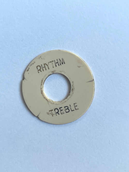 Aged 1959 style Toggle Switch Plate, CREAM, R/T plate, Gibson Les Paul, 59 Parts