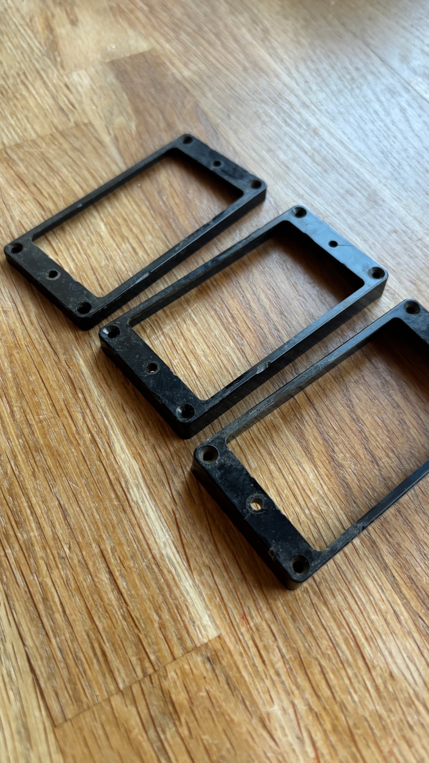 Aged Les Paul 3 Pickup Rings set CAB BLACK Gibson Historic M69 rings, 59 Parts