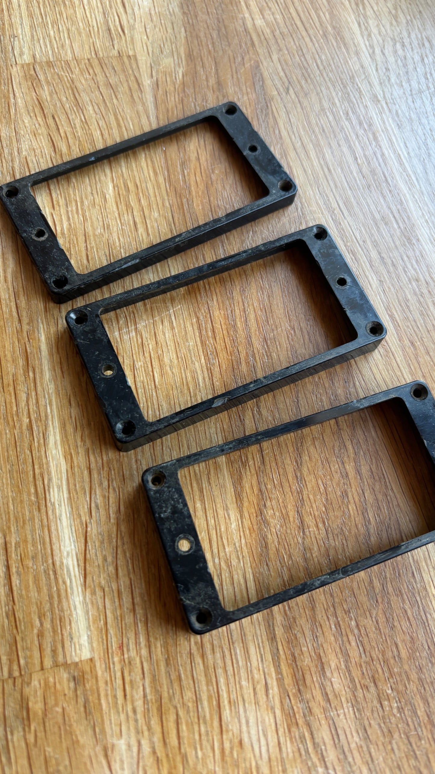 Aged Les Paul 3 Pickup Rings set CAB BLACK Gibson Historic M69 rings, 59 Parts