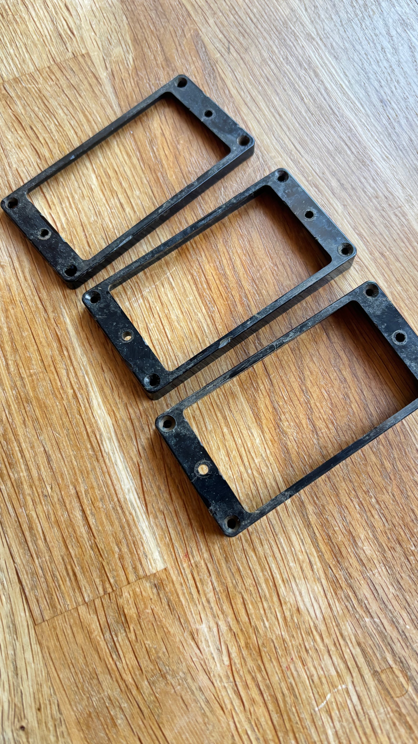Aged Les Paul 3 Pickup Rings set CAB BLACK Gibson Historic M69 rings, 59 Parts