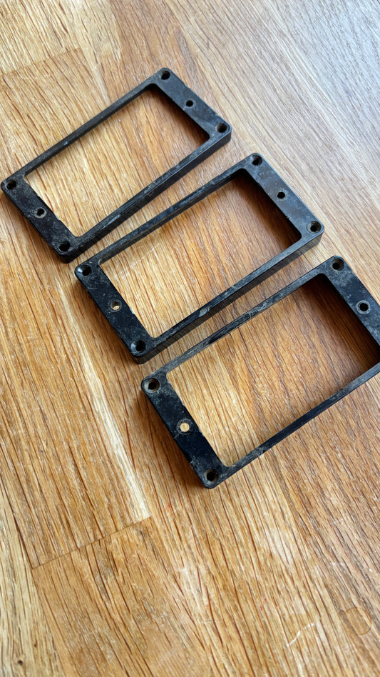 Aged Les Paul 3 Pickup Rings set CAB BLACK Gibson Historic M69 rings, 59 Parts