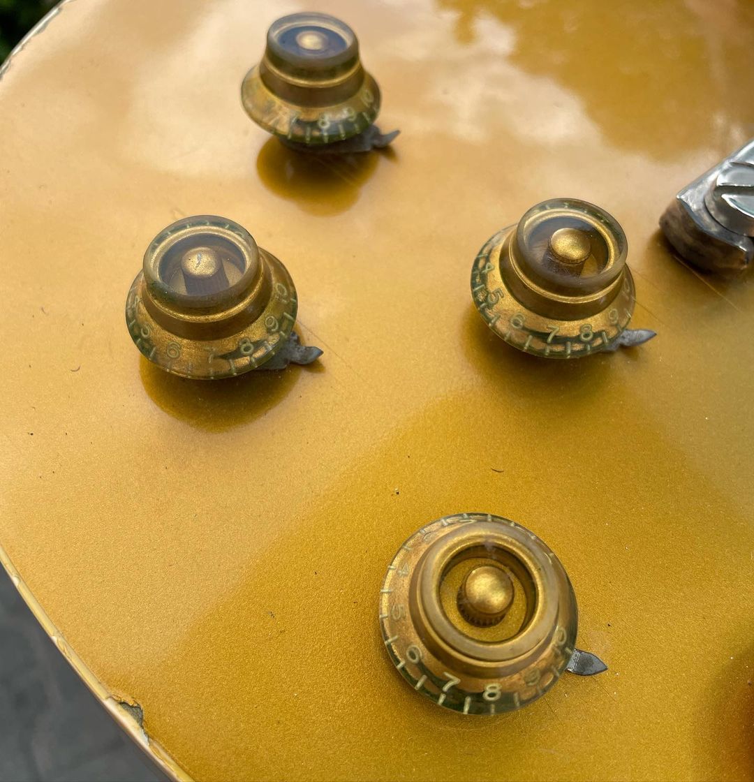 Gibson Top Hat Knobs Gold 4 Pc - Foto 4
