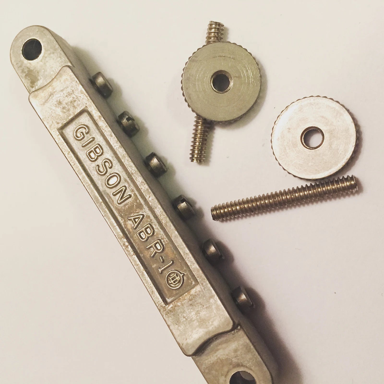 GIBSON純正 別売の無い abr-1 ニッケルエイジド Aged ABR-1 no-wire Bridge Historic Collection for Gibson guitars
